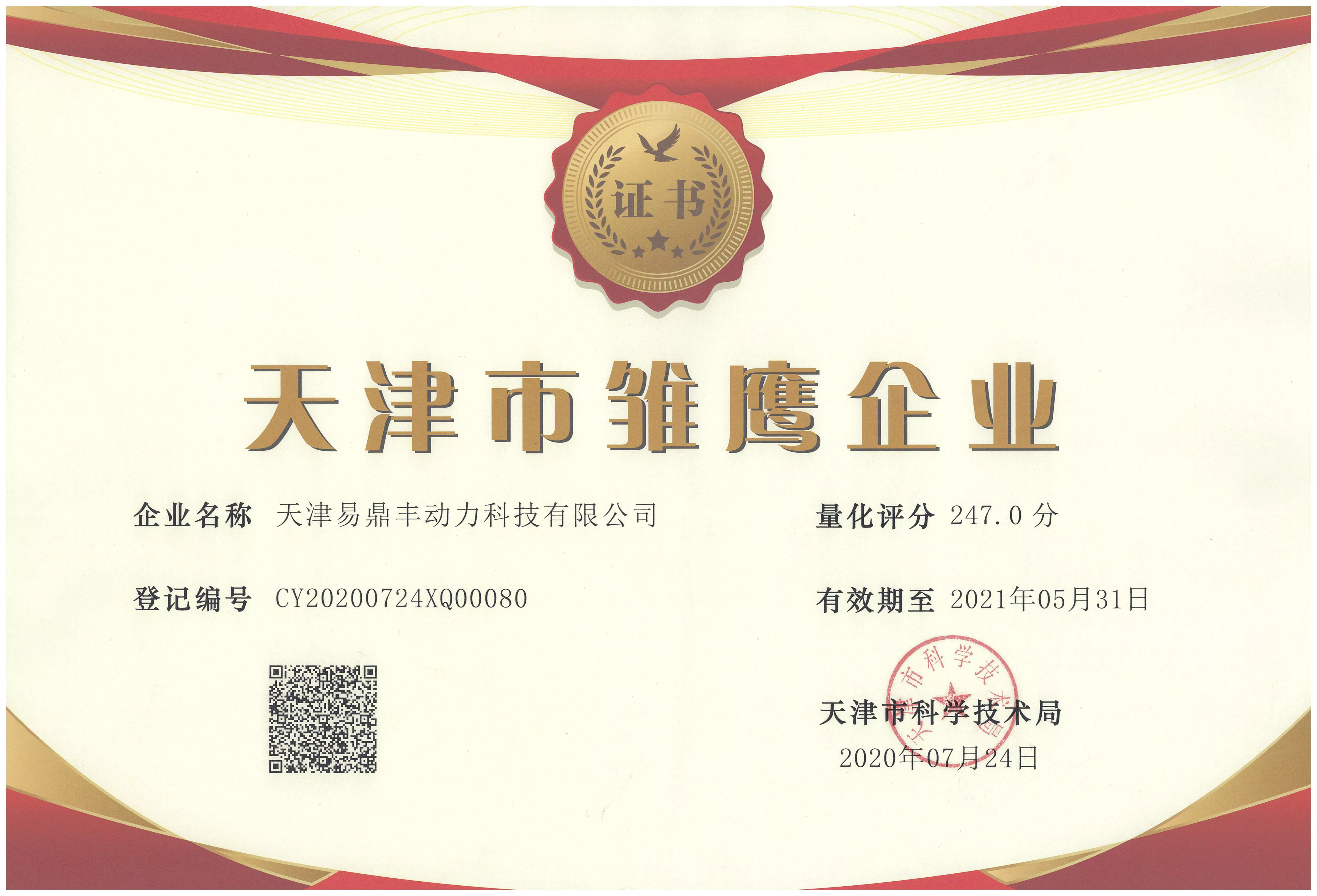 天津市雏鹰企业